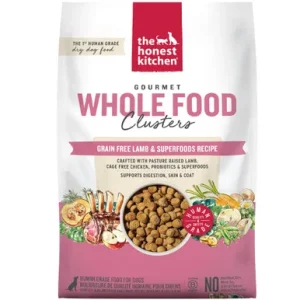 The Honest Kitchen Gourmet Whole Food Clusters Grain Free Lamb & Superfoods Recipe Dry Dog Food