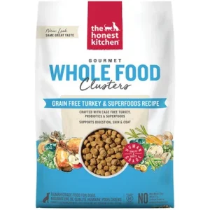 The Honest Kitchen Gourmet Whole Food Clusters Grain Free Turkey & Superfoods Recipe Dry Dog Food