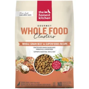 The Honest Kitchen Gourmet Whole Food Clusters Whole Grain Beef & Superfoods Recipe Dry Dog Food