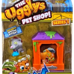 The Ugglys Pet Shop Gross Homes Series 1 Spitten Kitten Mini Figure Pack Moose Toys