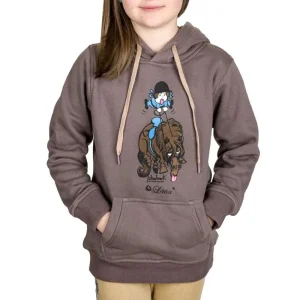 Thelwell Childrens Tongue Hoodie Gray Small