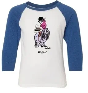 Thelwell Kids 100% Cotton Tee Shirt Small Sweep/Bl