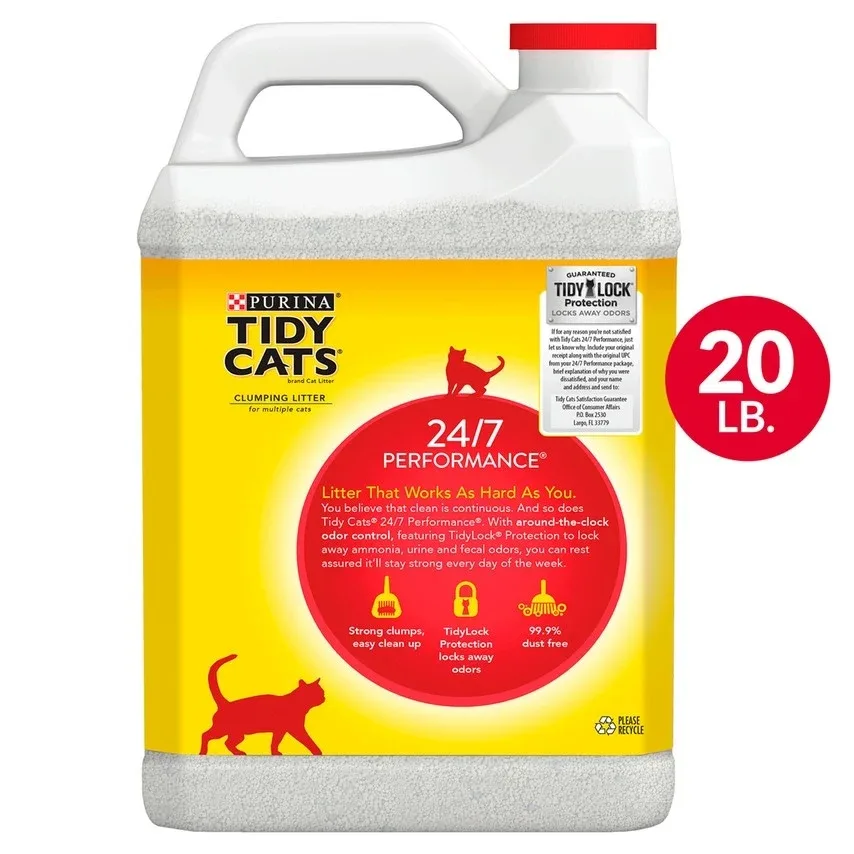 Tidy Cats Scoop 24/7 Performance Continuous Odor Control for Multiple Cats Cat Litter - Image 2