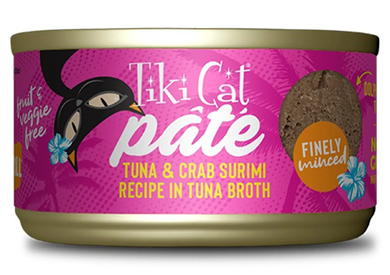 Tiki Pet Cat Grill Pate Tuna and Crab 2.8 oz. 12 ct