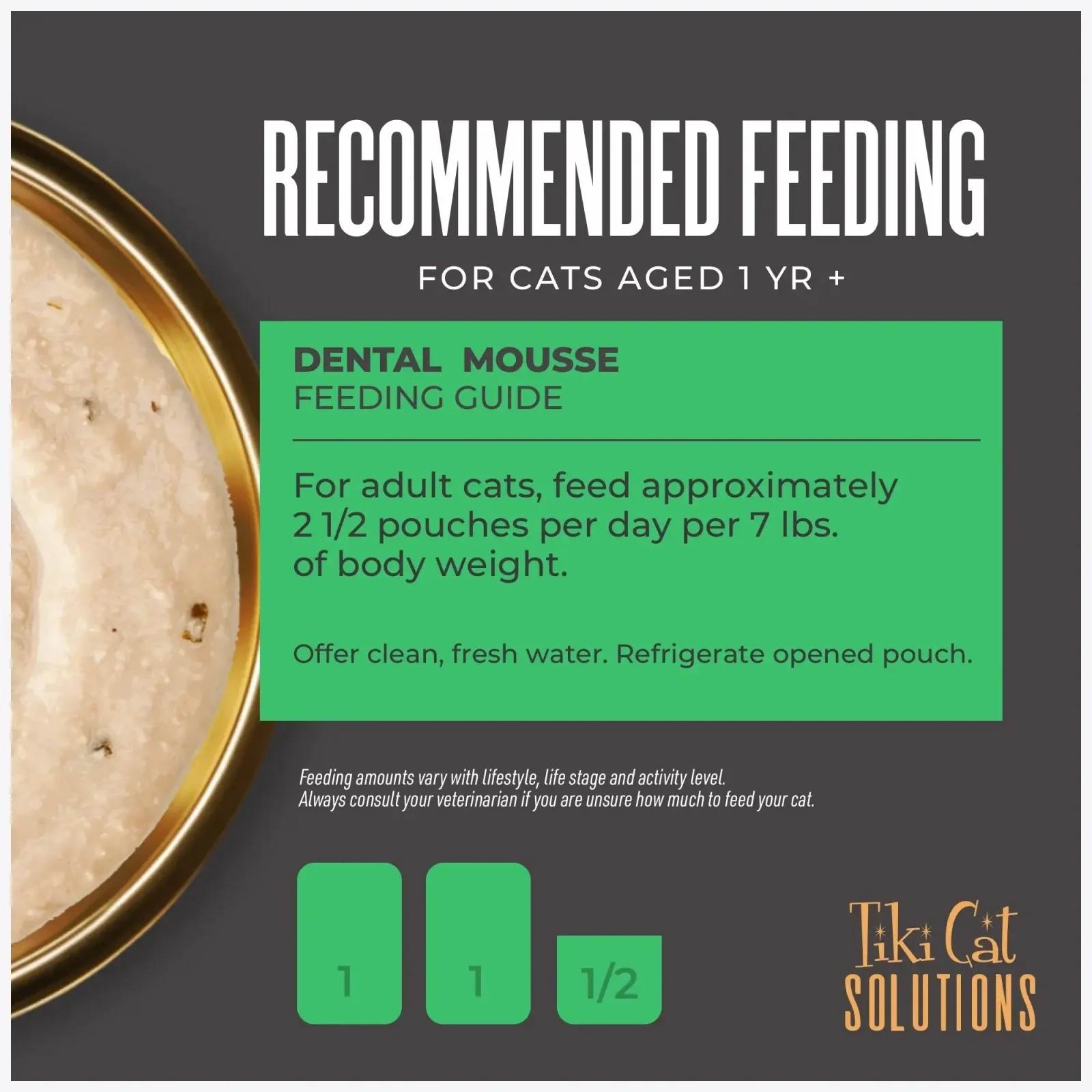 Tiki Pet Cat Solutions Mousse Dental, 2.4 oz each, Case of 12 - Image 2