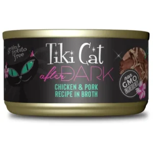 Tiki Pets Cat After Dark Chicken and Pork 2.8Oz (Case Of 12)