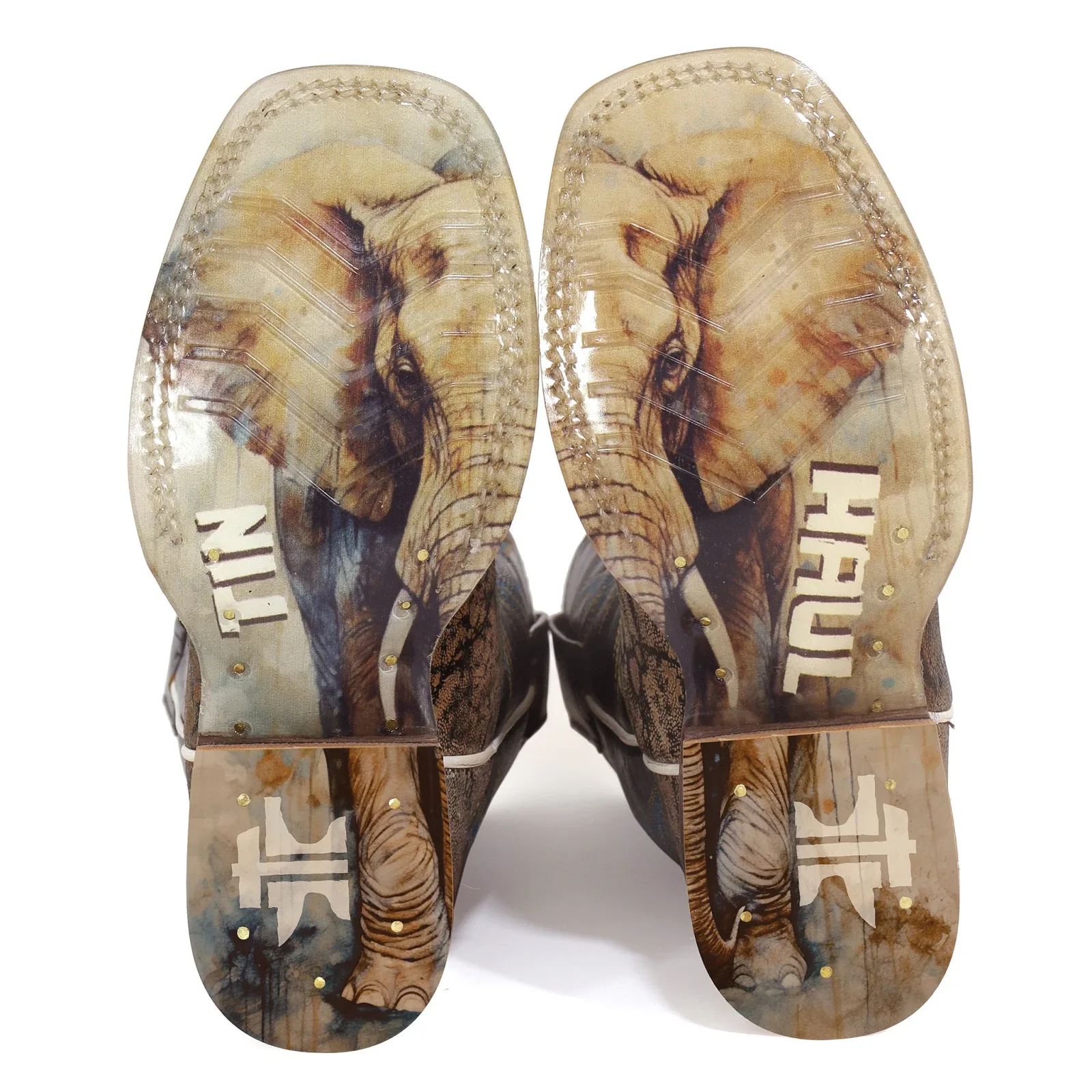 Tin Haul Kids Elephants Never Forget and In The Wild Sole Square Toe Boot - Image 2