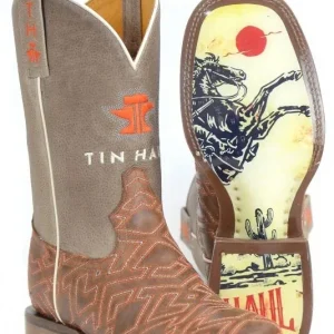 Tin Haul Mens Puzzler Sq Toe Boots