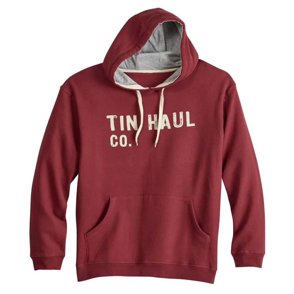 Tin Haul Mens Red Jacket Hoodie