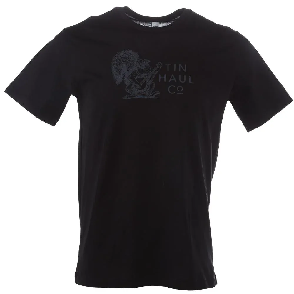Tin Haul Mens Short Sleeve Squirrel With Banjo Print
