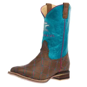 Tin Haul Youth Twister Embroidered Square Toe Tutti Fruti Sole Boot