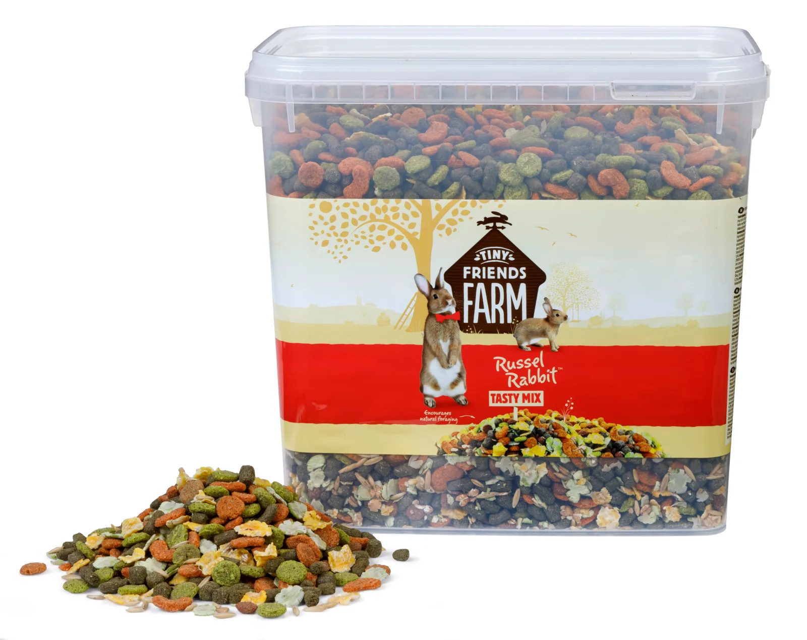 Tiny Friends Farm Russel Rabbit Tasty Mix Dry Food 9Lb Bucket