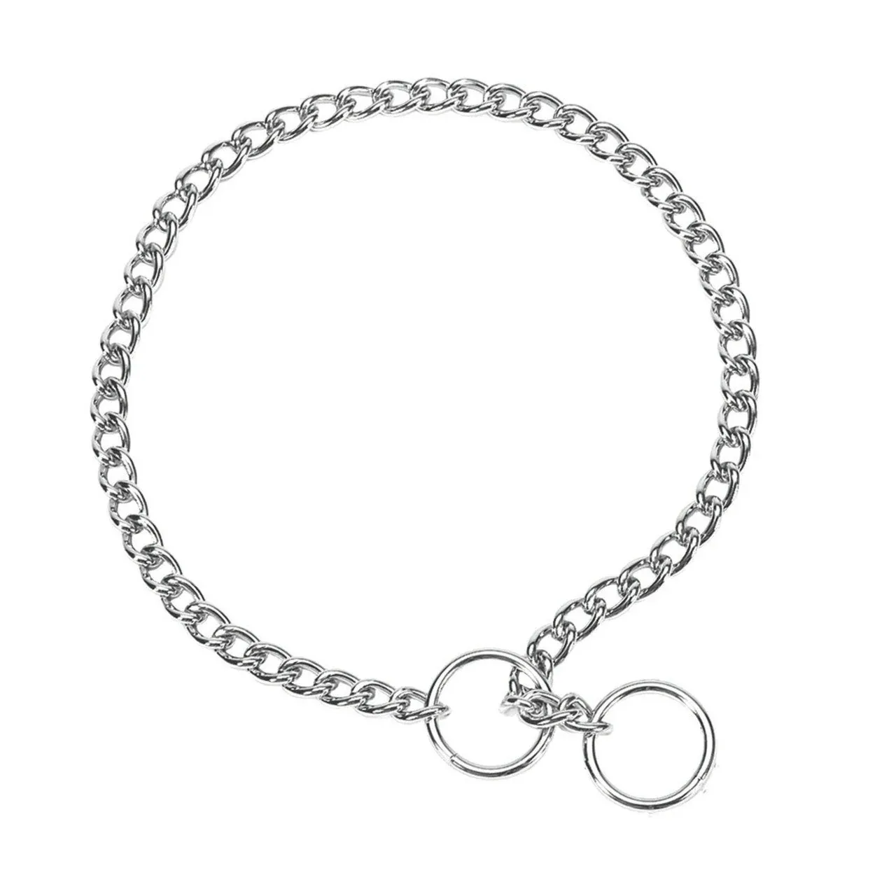Titan Chain Training Dog Collar Fine Nickel, Chrome 2 mm x 14 in