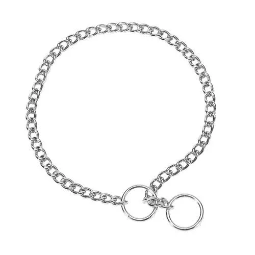 Titan Chain Training Dog Collar Medium Nickel, Chrome 2.5 mm x 14 in - Image 2