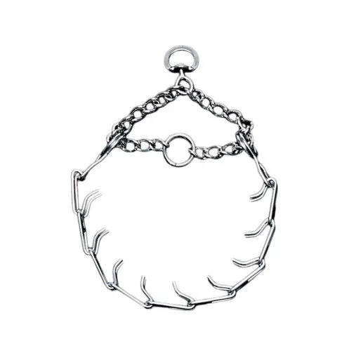 Titan Prong Training Dog Collar Nickel, Chrome 3 mm x 18 in - Image 2