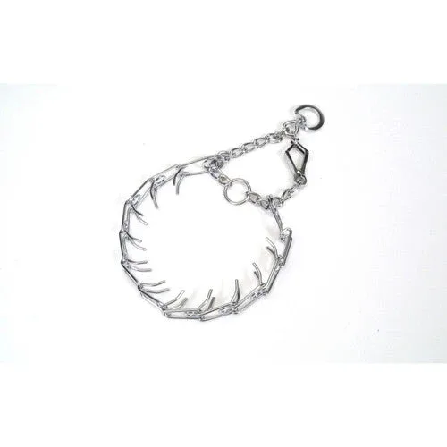 Titan Prong Training w/ 1-Handed Quick Release Snap Dog Collar Nickel, Chrome 3.3 mm x 20 in - Image 2