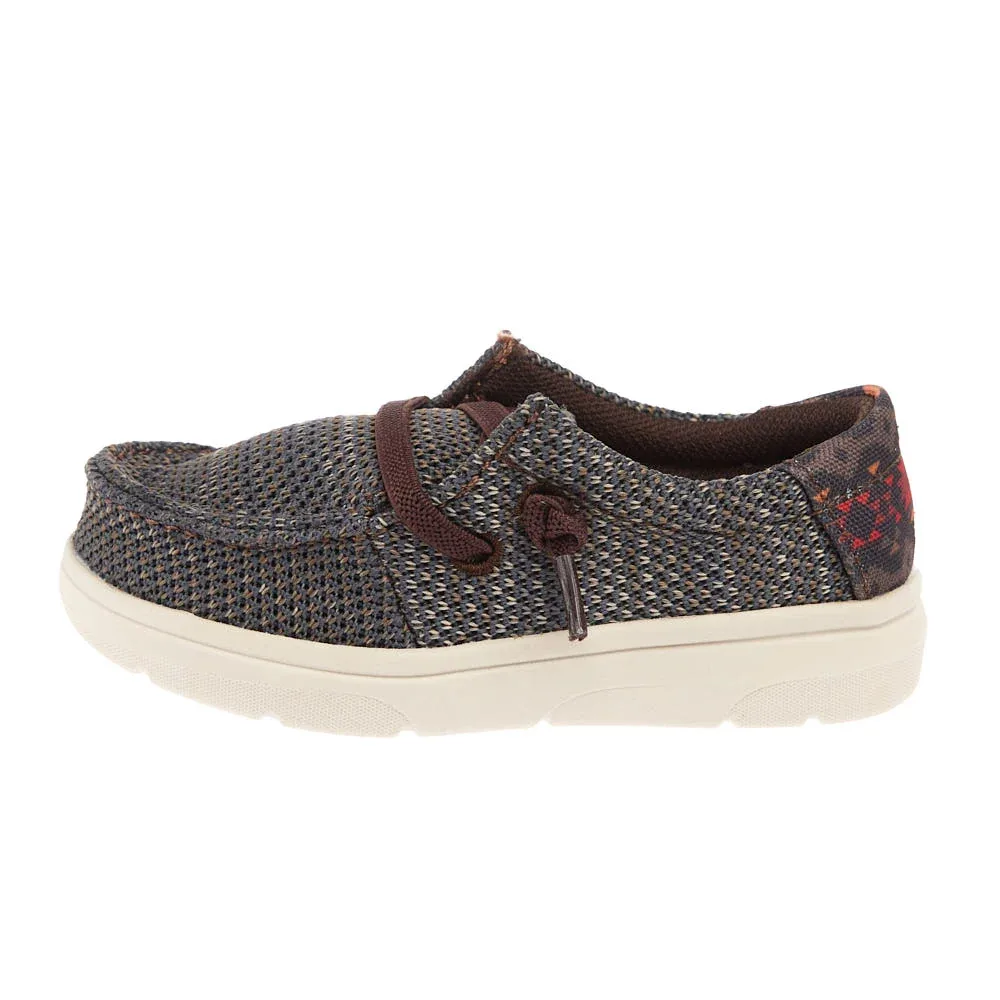 Toddler's Lil Stompers Hilo Brown Aztec Shoes - Image 2