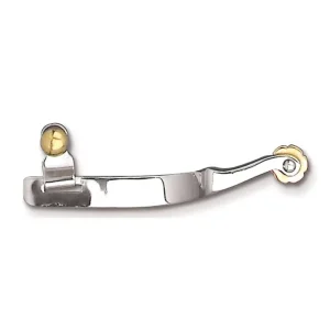 Toklat Mens Roping Stainless Steel Spur Brn