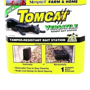 Tomcat Versatile Rodent Bait Station 9X9X4 Black