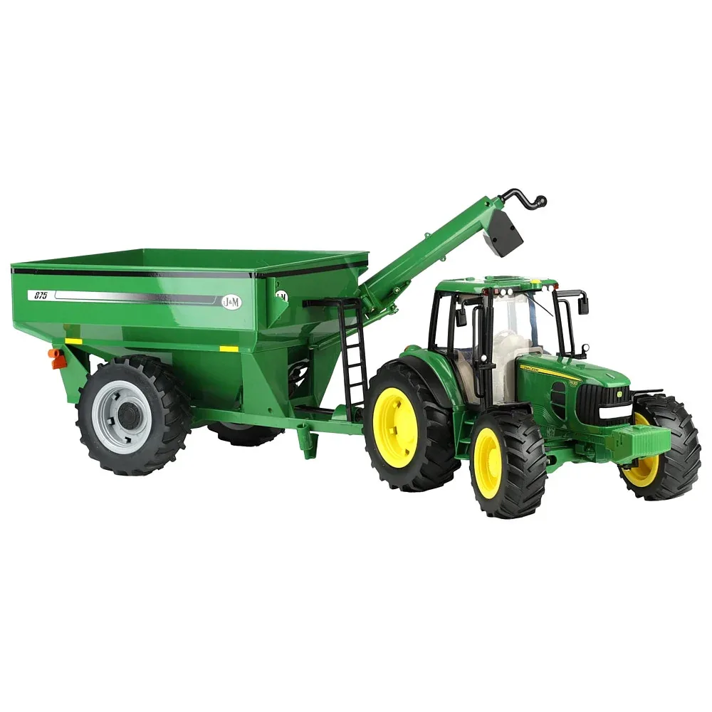 Tomy Big Farm John Deere Tractor & Gravity Grain Cart Set - Image 2