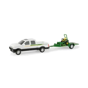 Tomy John Deere Truck Trailer w/Z Trak Mower