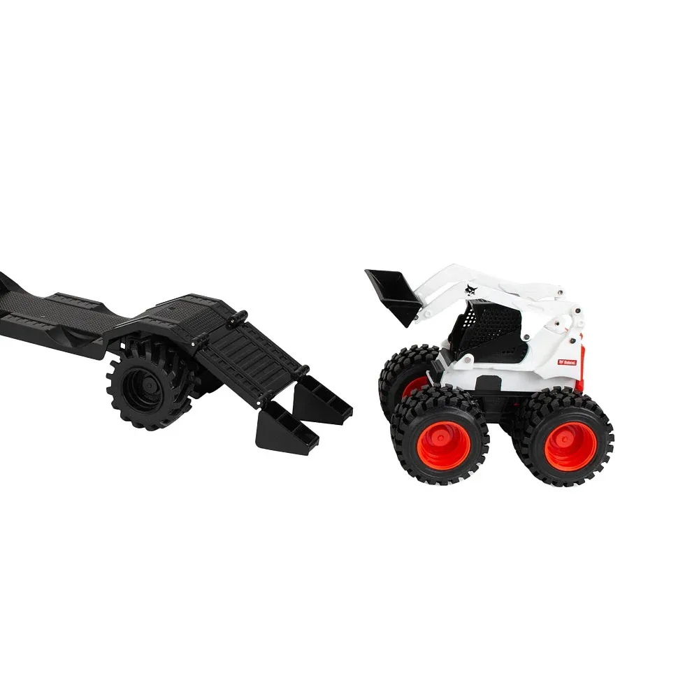 Tomy Monster Treads Bobcat Truck Trailer & Skid Steer - Image 2