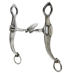 Tooley Bits Spurs Buckles Spade with Floral Silver Bit