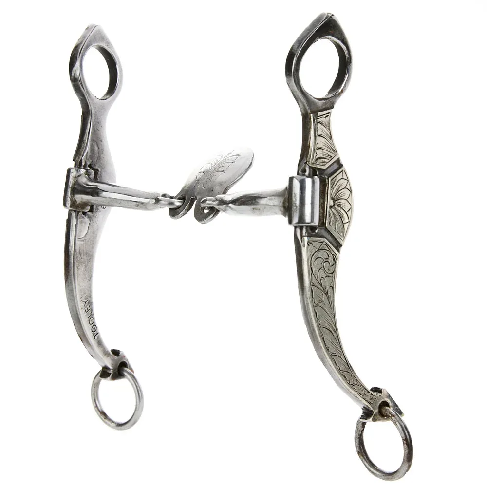 Tooley Bits Spurs Buckles Spade with Floral Silver Bit