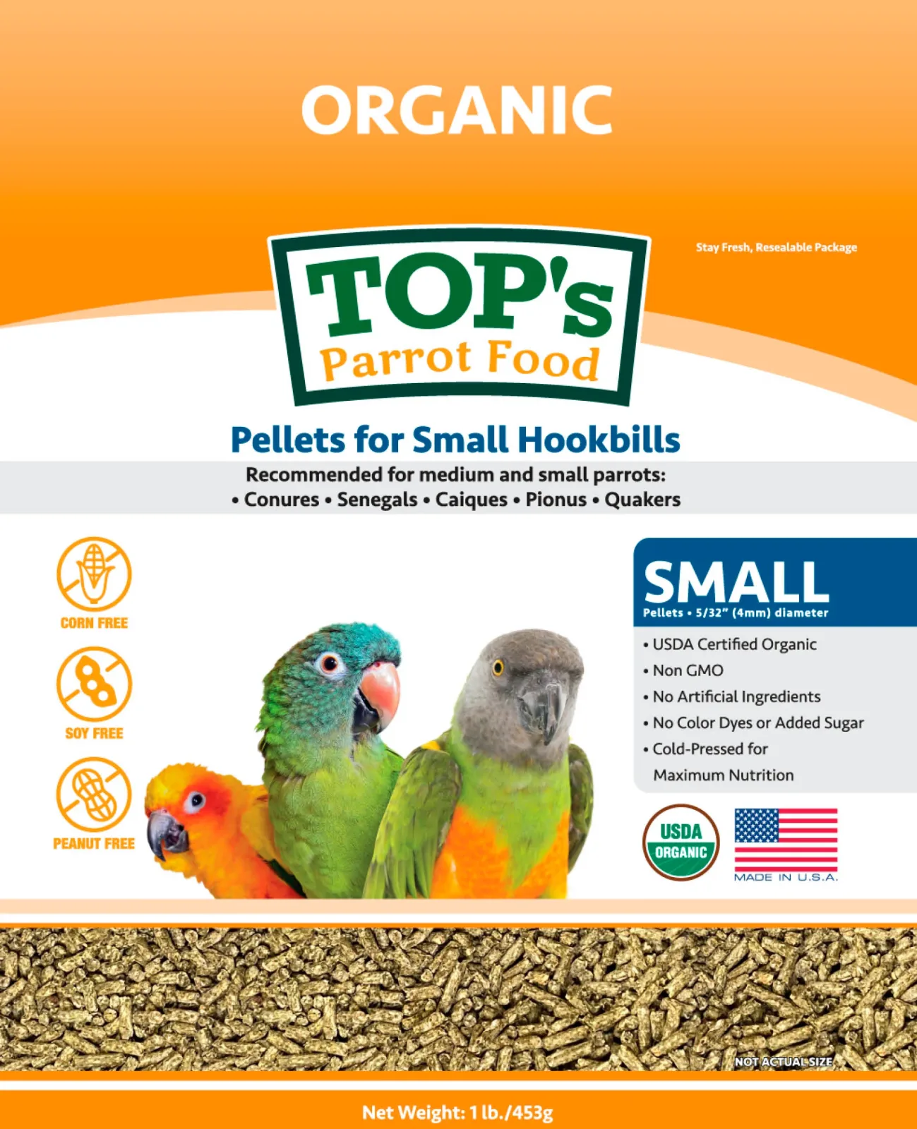 TOP's Small Parrot Pellets