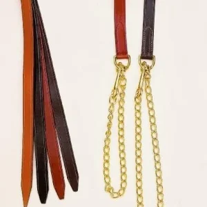 Tory 1In Single Ply Lead - Brass Chain Oakbark