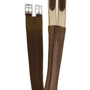 Tory Contour English Girth with Elastic 36 Oakbark