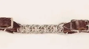 Tory Flat Twisted Chain Curb Strap Bk/Gry