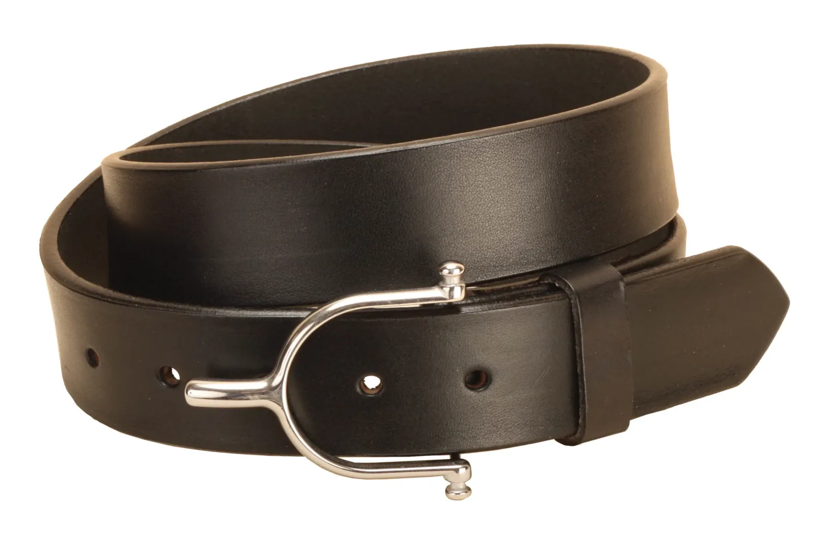 Tory Leather 1 1/2" Belt with Solid Brass Spur Buckle - Image 2