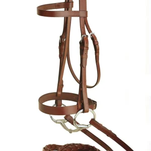 Tory Leather Company Oversize Fox Hunt Bridle with Laced Reins