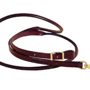 Tory Roping Reins - Rolled Hand Hold 3/4x7 Blk/Gry