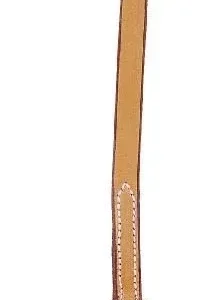 Tory Single Ply Reins - Nickel Snaps 5/8in Bk/Gry