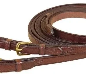 Tory Sng Ply Split Rein Brass Buckle 5/8X7 Blk