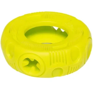 Totally Pooched Stuff 'n Brush Tire Dog Toy
