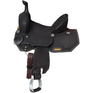 Tough 1 12in Dark Chocolate Brownsville Barrel Saddle