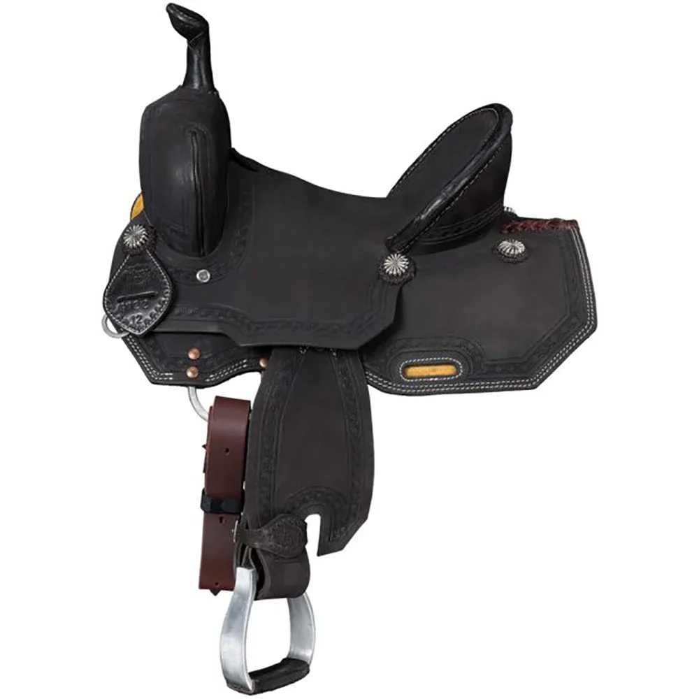 Tough 1 13in Dark Chocolate Brownsville Barrel Saddle