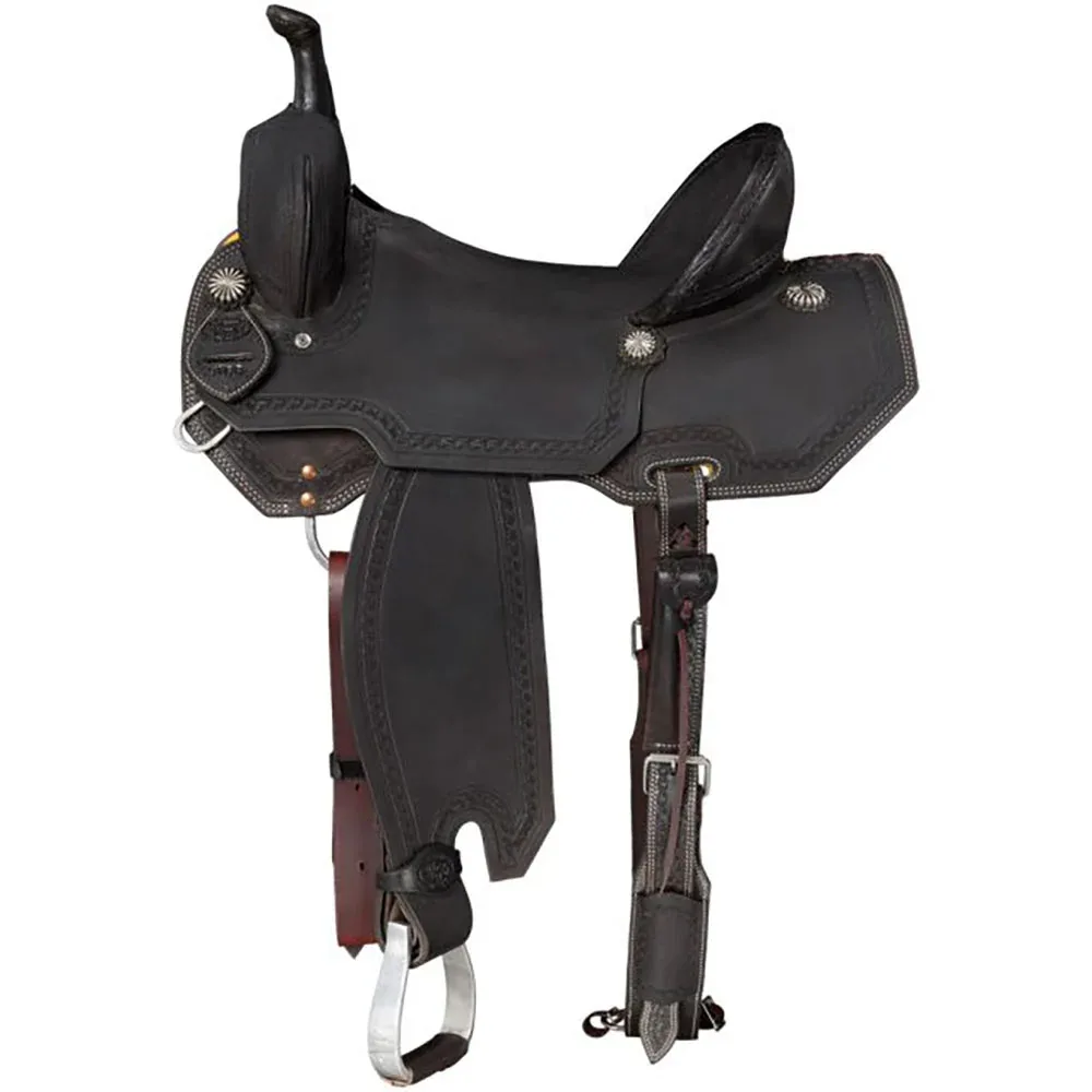 Tough 1 14in Dark Chocolate Brownsville Barrel Saddle