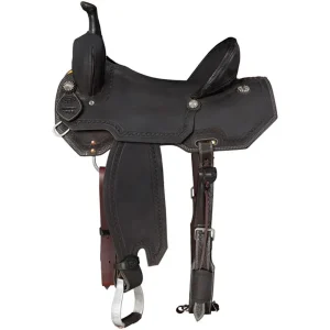 Tough 1 15in Dark Chocolate Brownsville Barrel Saddle