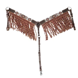 Tough 1 Beaded Earth Tone Breast Collar