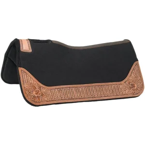 Tough 1 Black Lotus 1inch 28x28 Felt Saddle Pad