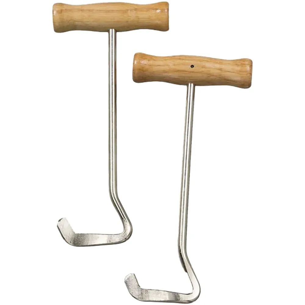 Tough 1 Boot Hooks with Wooden Handles