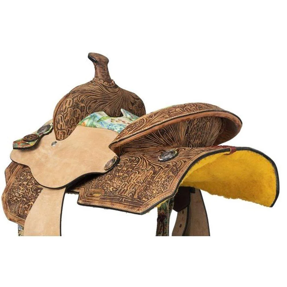 Tough 1 Cactus 10in Youth Barrel Saddle - Image 2