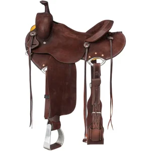 Tough 1 Chocolate Carson Cowboy 15in Saddle