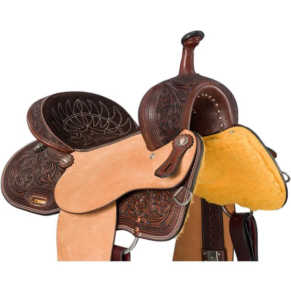 Tough 1 Dark Oil Austin 14in Barrel Saddle - Image 2