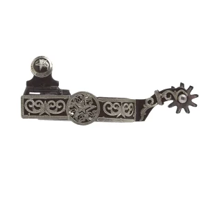 Tough 1 Ladies Brown Steel with Stars Spurs