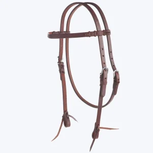 Tough 1 Premium Harness Leather Browband Headstall